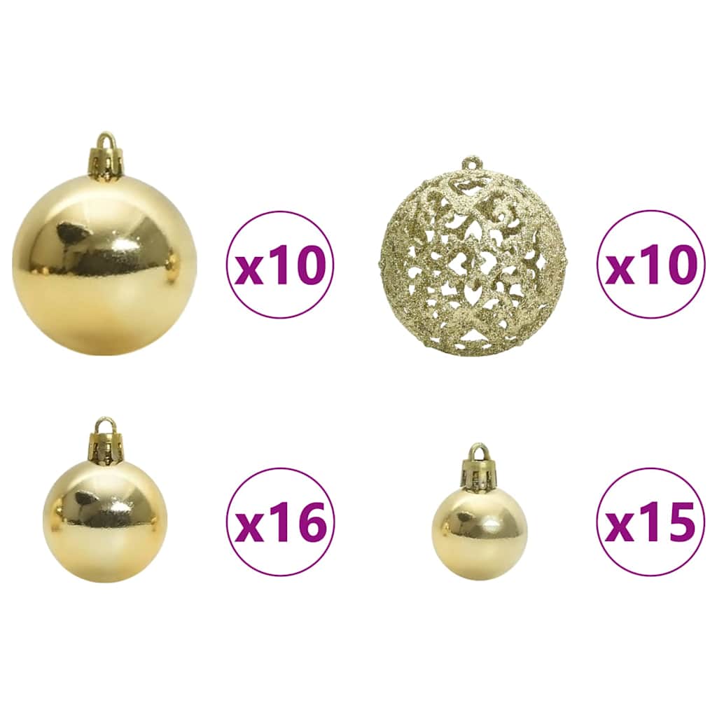 Artificial Hinged Christmas Tree Green 180 cm PVC and Metal